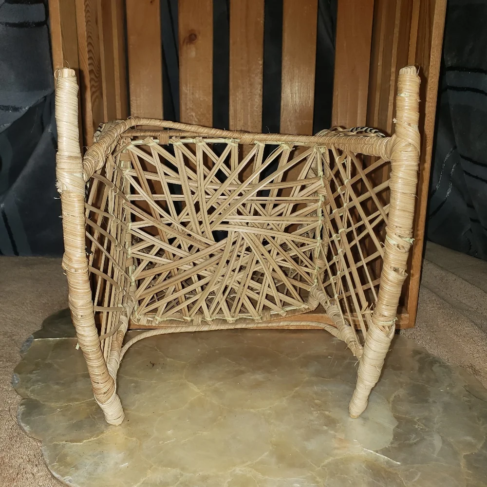 Wicker Doll Rocking Chair - Picture 6 of 7